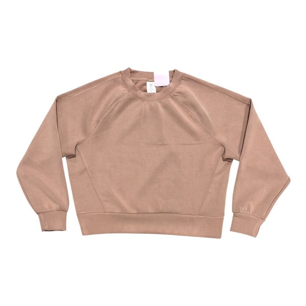 Member's Mark Womens Sandwash Crewneck Regular Fit Pullover - Brown